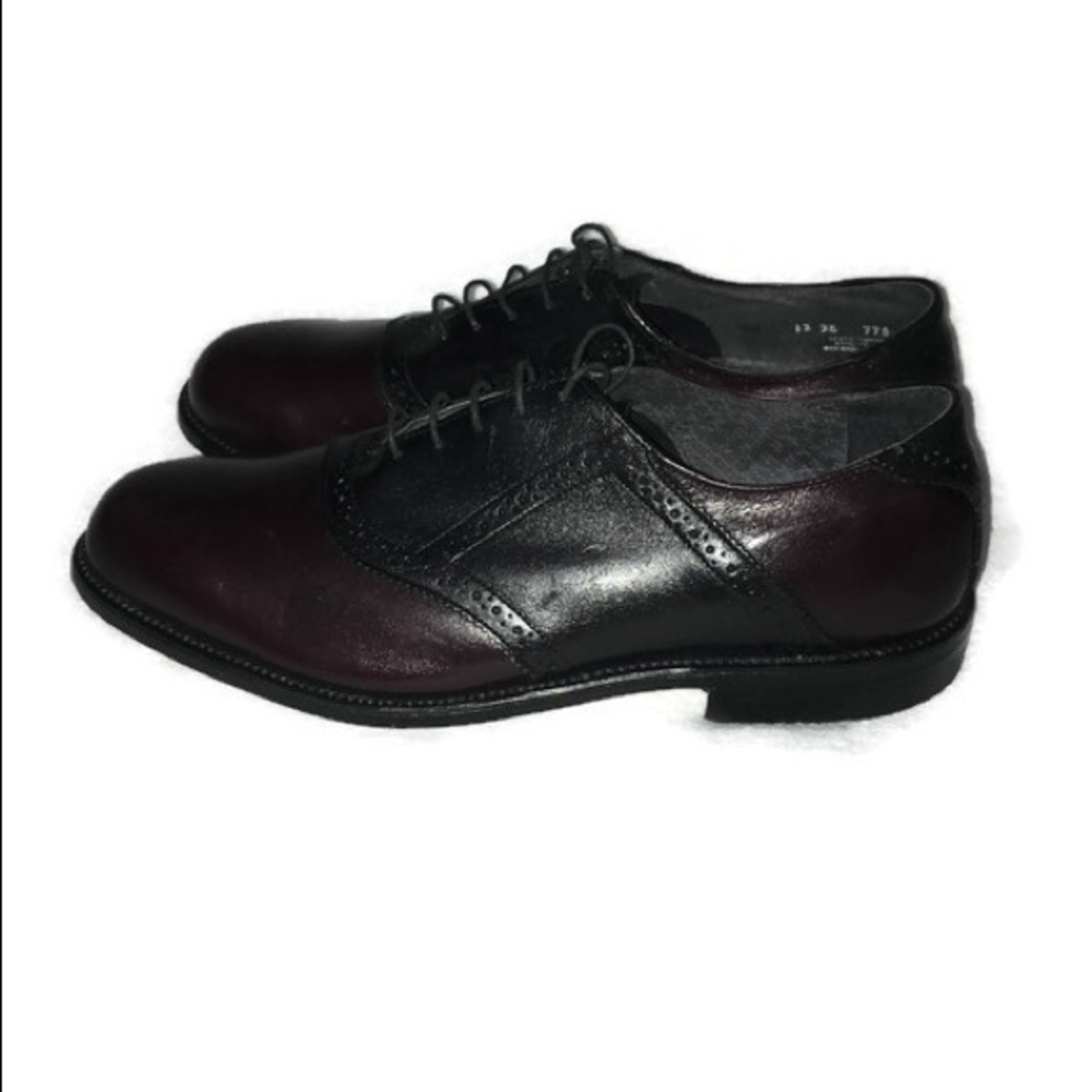 Men’s Leather Dress Shoes Cap Toe Oxford 12 USA